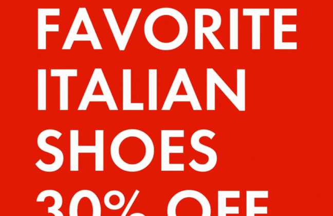 Italian Shoes 30% OFF