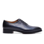 Oxford in Blue Delavè Leather Brogue Detail
