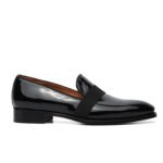 Swarte laklearen loafers