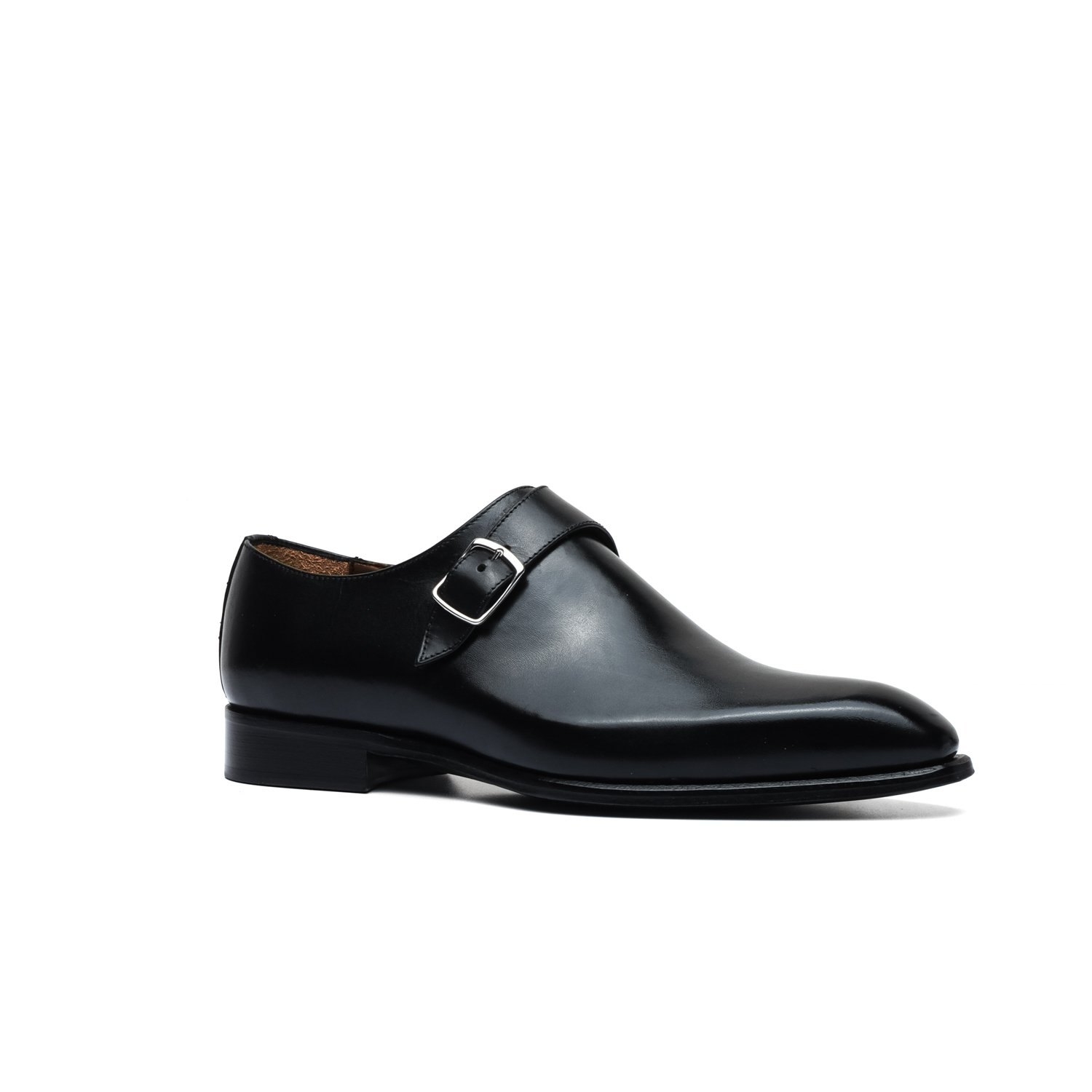 Monk Strap Single Buckle Black