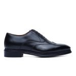 Oxford in pelle nera zaffiro